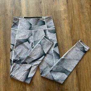 Under Armour leggings purple and black print